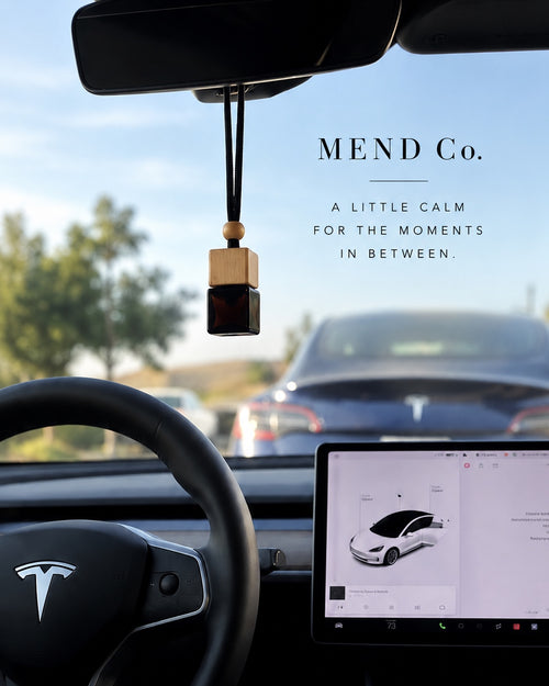 MEND Co. Car Diffuser — Oakmoss + Amber