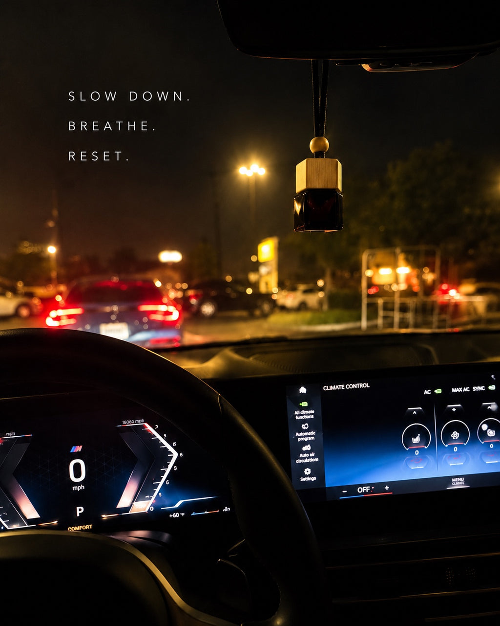 MEND Co. Car Diffuser — Oakmoss + Amber